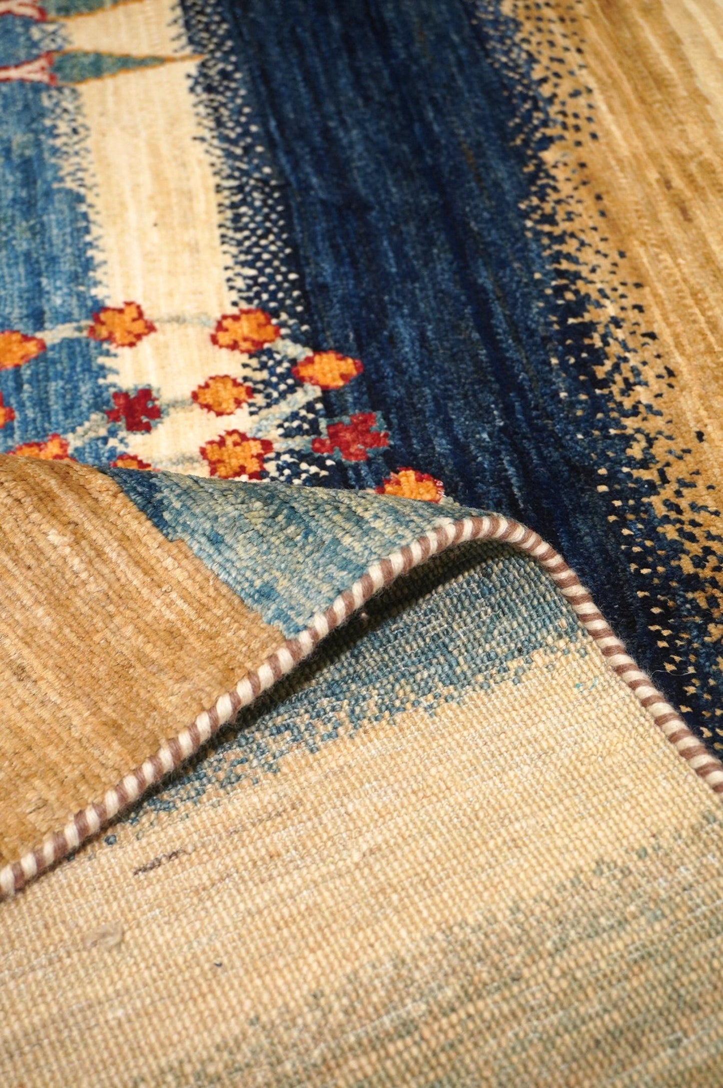 Landscape Gabbeh Handwoven Tribal Rug, J64433