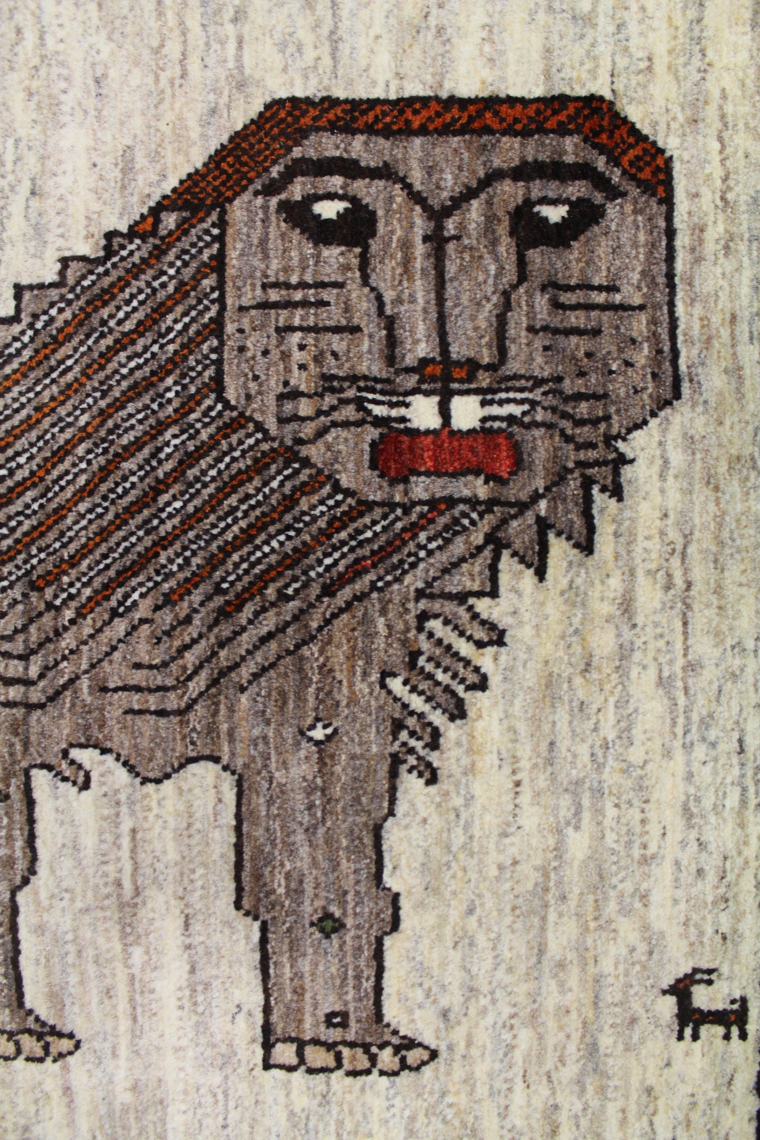 Lion Gabbeh Handwoven Tribal Rug, J63093
