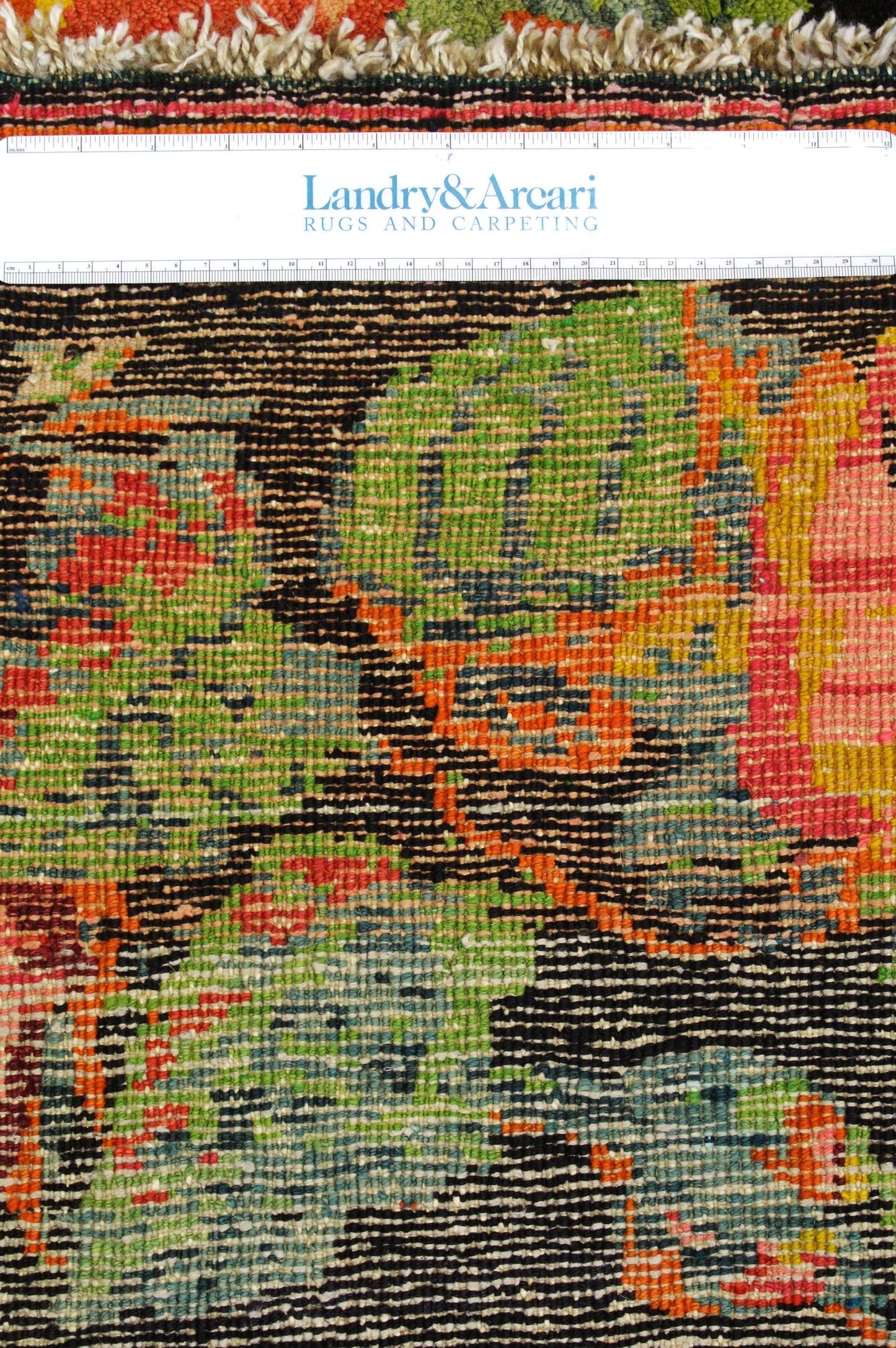 Vintage Pictoral Karabagh Handwoven Tribal Rug, J64550