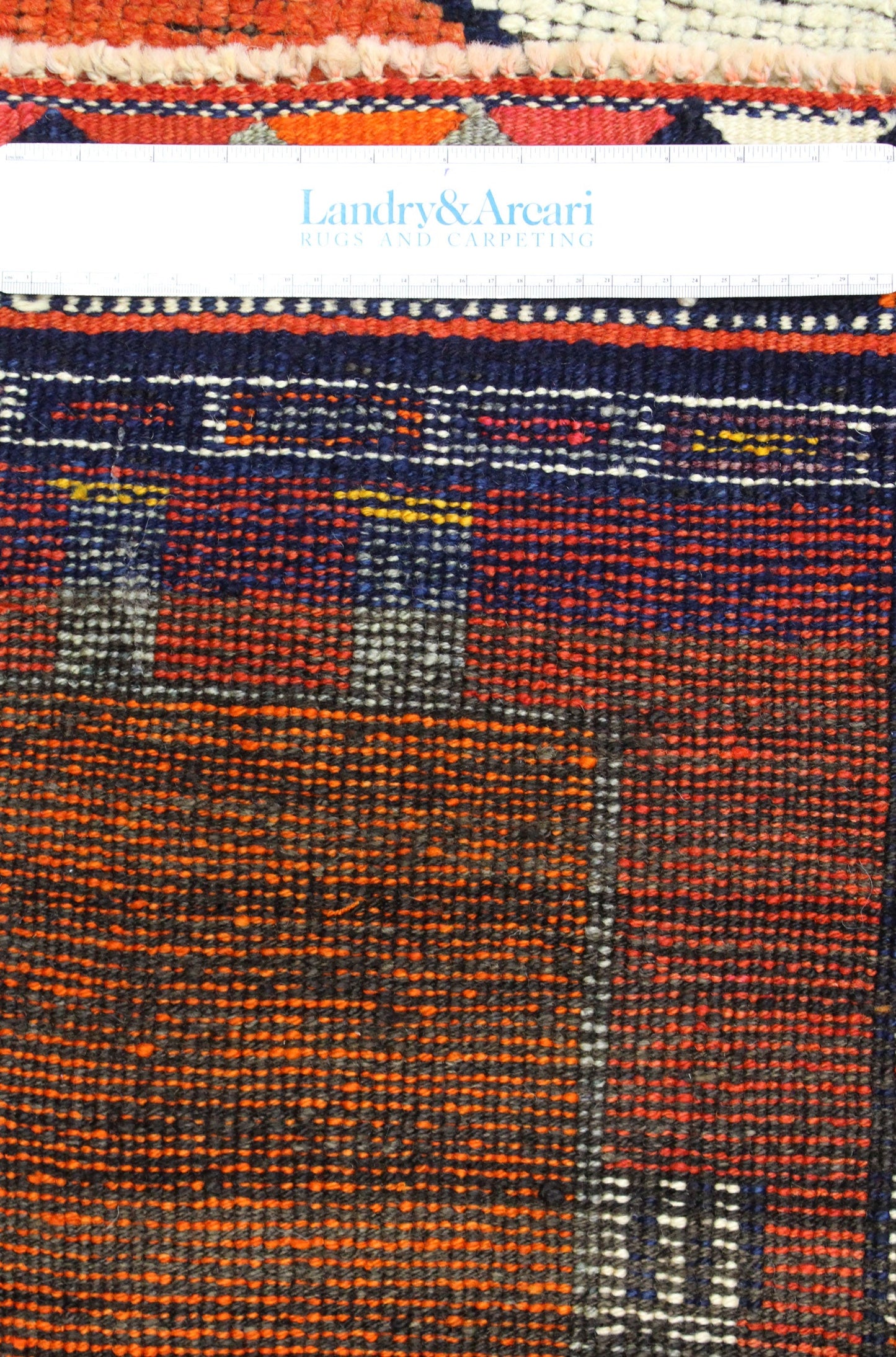 Vintage Pictorial Herki Handwoven Tribal Rug, J64569