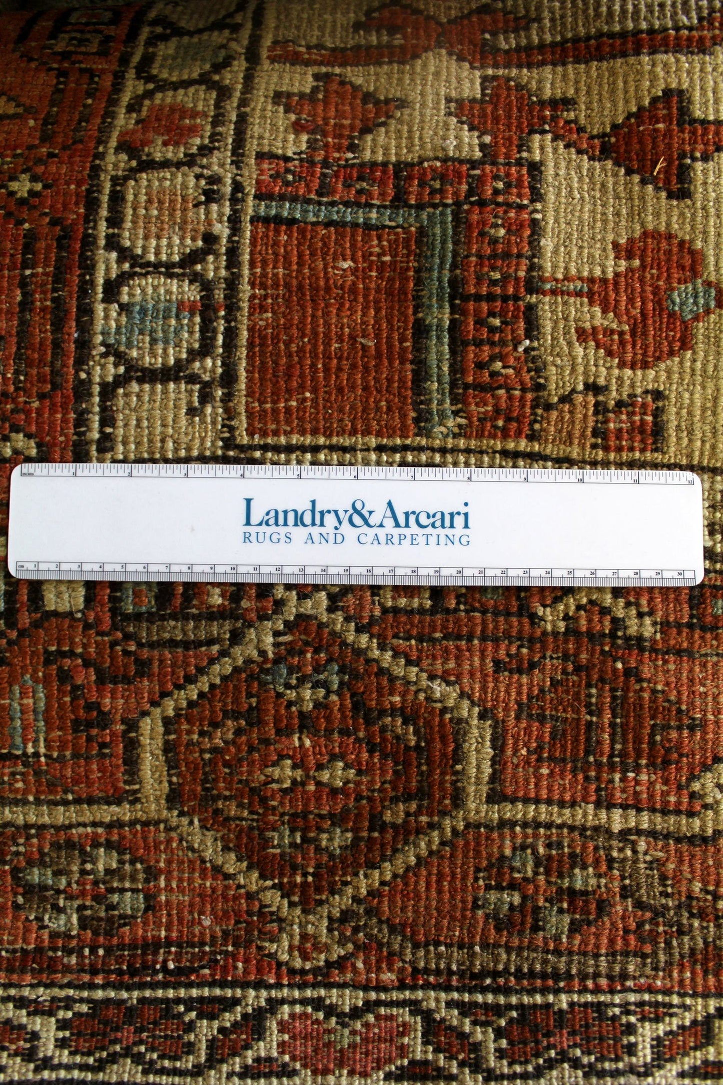 Antique Serapi Handwoven Tribal Rug, J62490