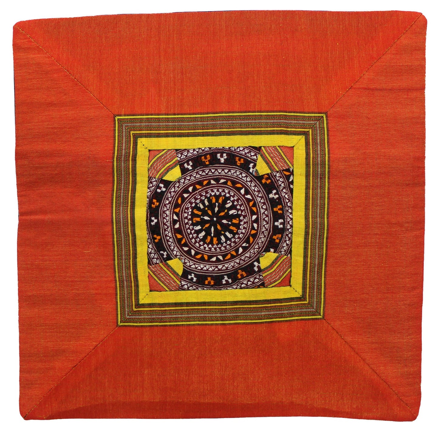 Vintage Textile Pillow Handwoven Tribal Rug