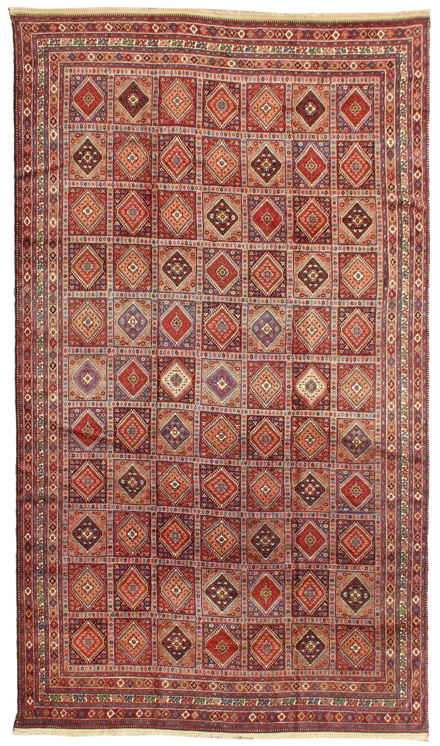Antique Yalameh Handwoven Tribal Rug