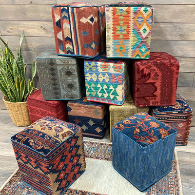 Kilim Ottomans