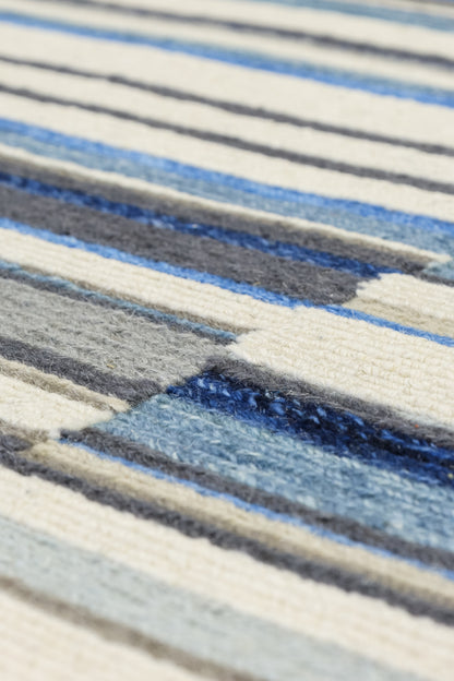 Stripe Soumak Handwoven Contemporary Rug, J80761