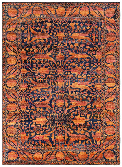  Garous Abrash Handwoven Tribal Rug
