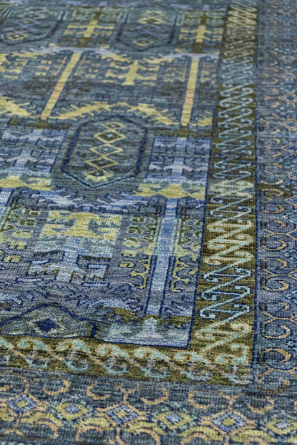 Baluchi Abrash Handwoven Tribal Rug, J87754