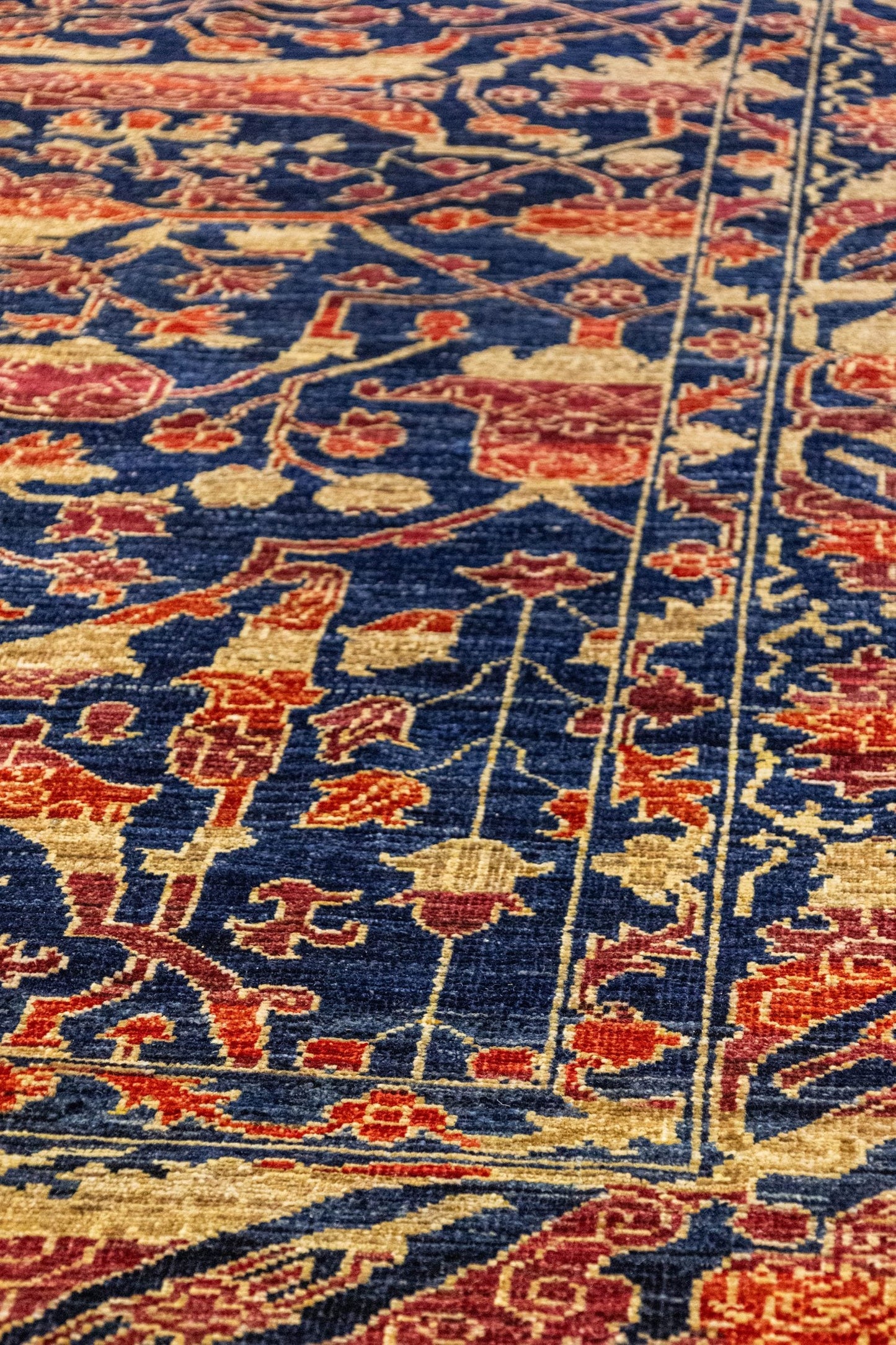 Garous Abrash Handwoven Tribal Rug, J87755