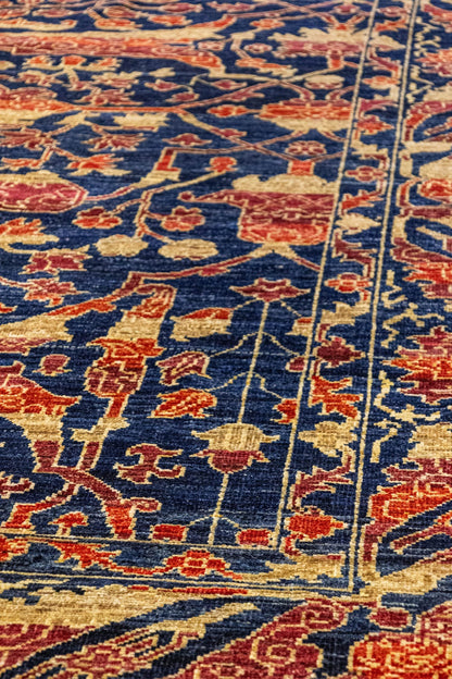 Garous Abrash Handwoven Tribal Rug, J87755