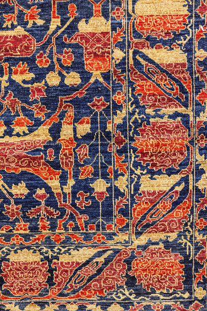 Garous Abrash Handwoven Tribal Rug, J87755