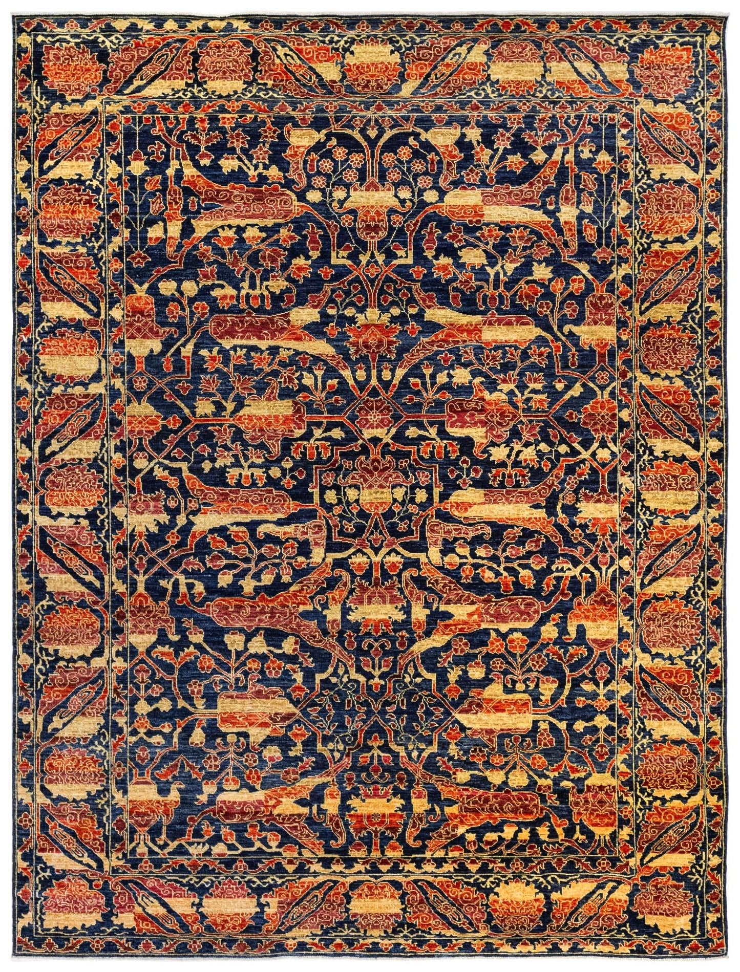  Garous Abrash Handwoven Tribal Rug