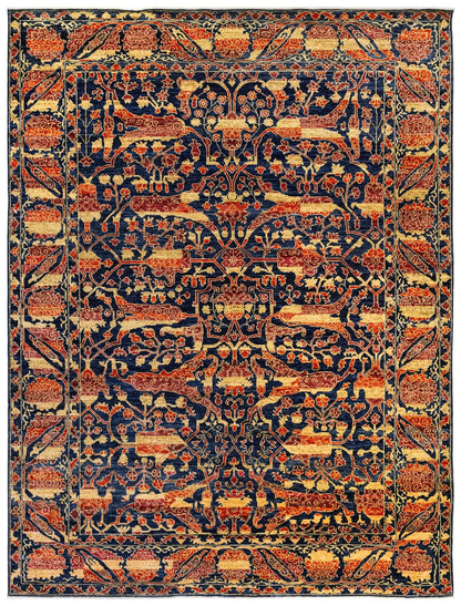  Garous Abrash Handwoven Tribal Rug