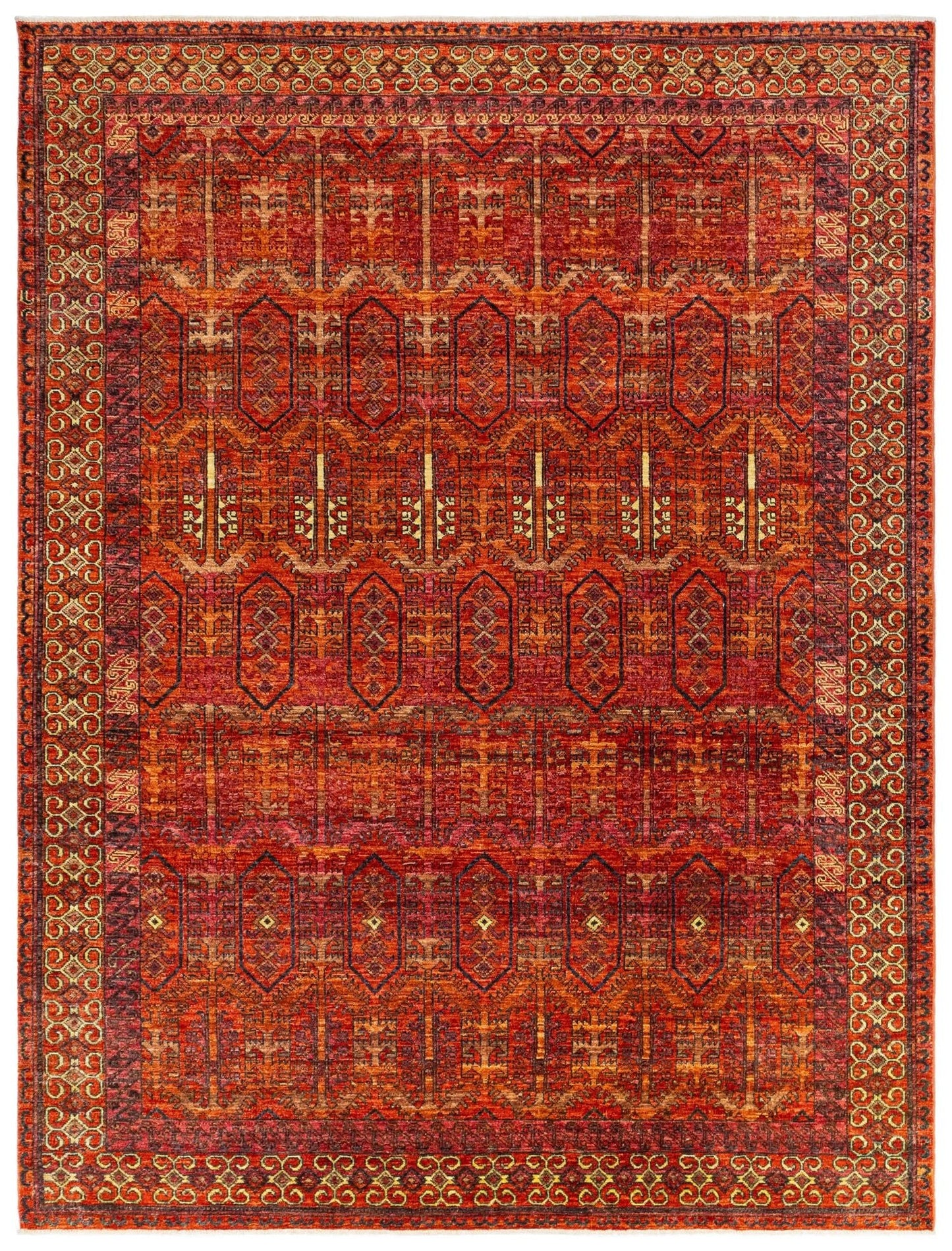  Baluchi Abrash Handwoven Tribal Rug