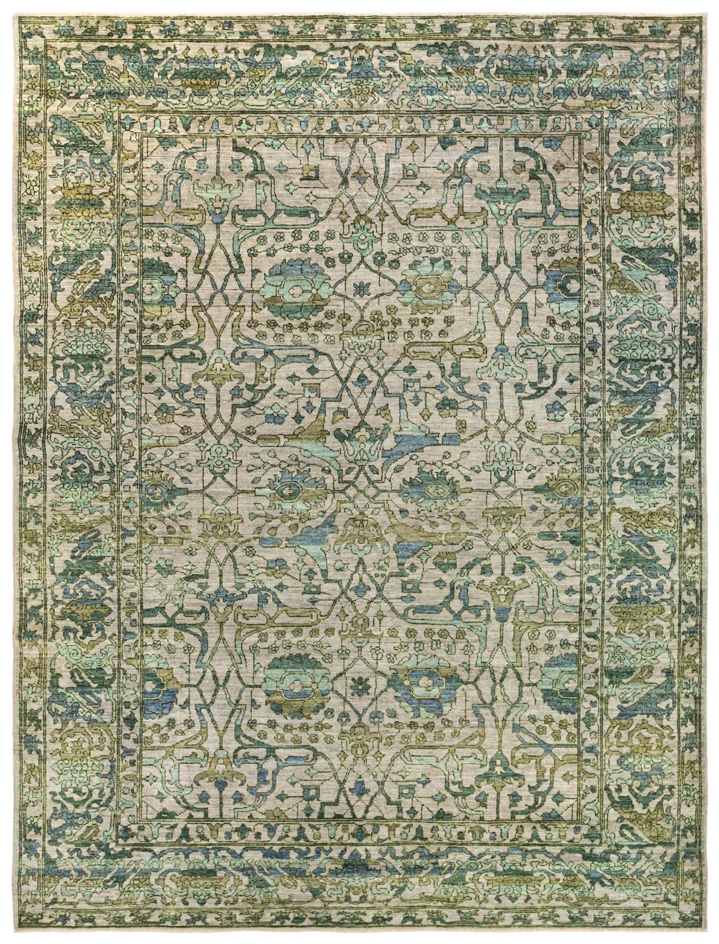  Garous Abrash Handwoven Tribal Rug