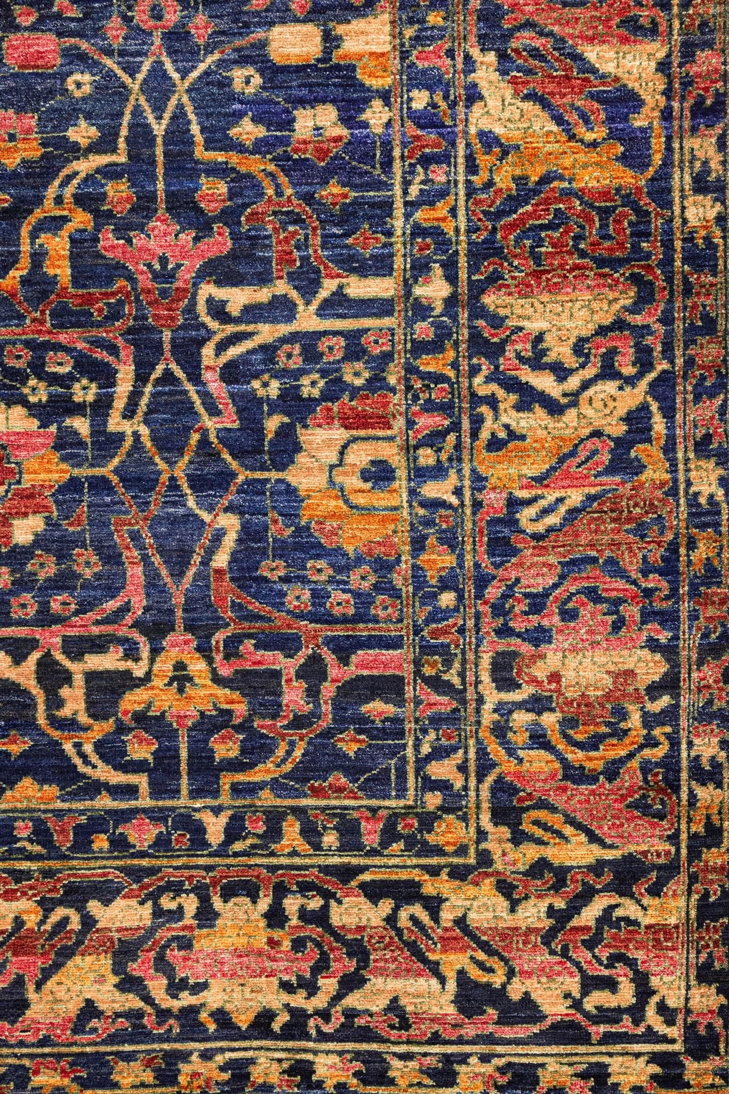 Garous Abrash Handwoven Tribal Rug, J87761