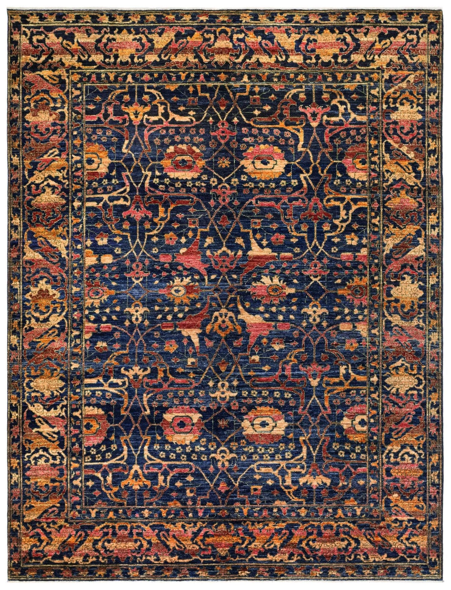  Garous Abrash Handwoven Tribal Rug