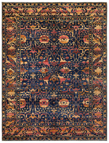  Garous Abrash Handwoven Tribal Rug