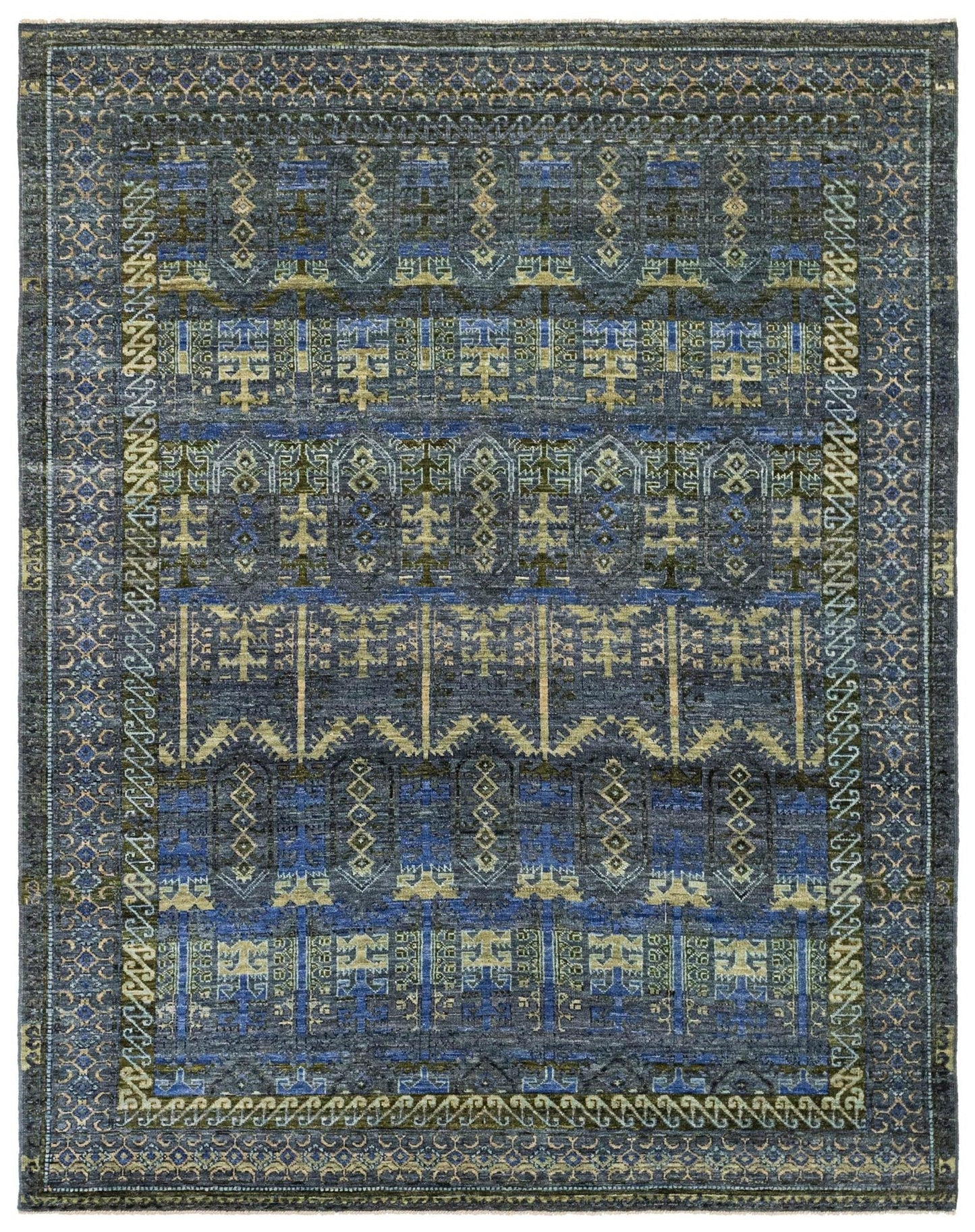  Baluchi Abrash Handwoven Tribal Rug