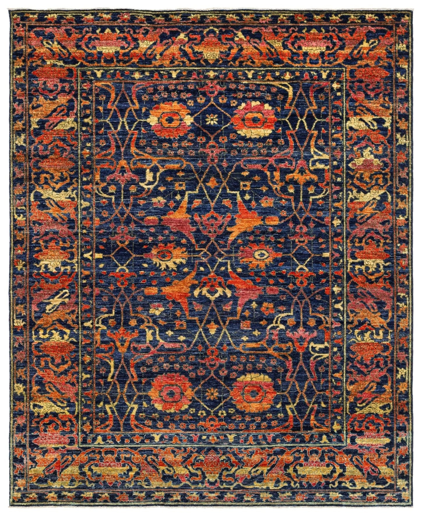  Garous Abrash Handwoven Tribal Rug