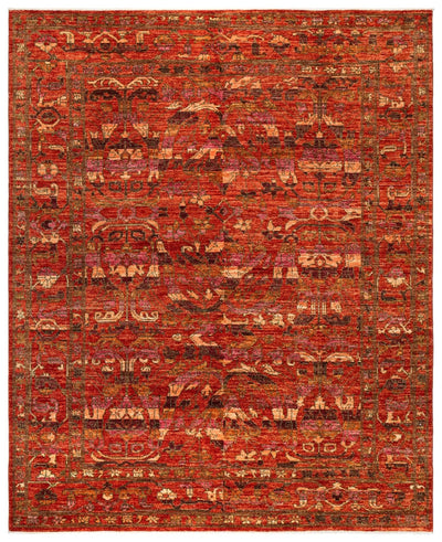  Bijar Abrash Handwoven Transitional Rug
