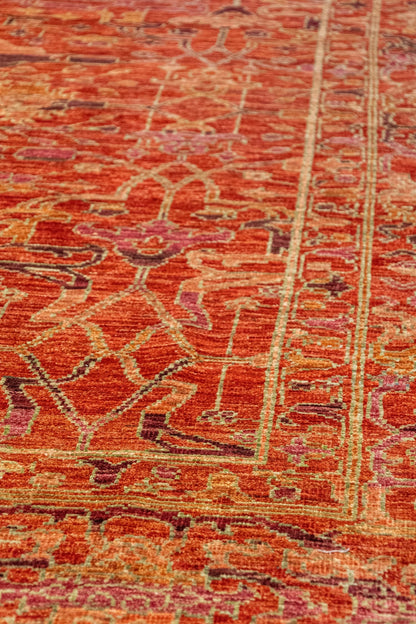 Garous Abrash Handwoven Tribal Rug, J87772