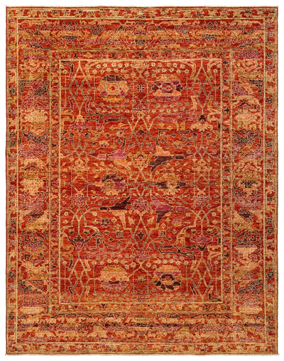  Garous Abrash Handwoven Tribal Rug