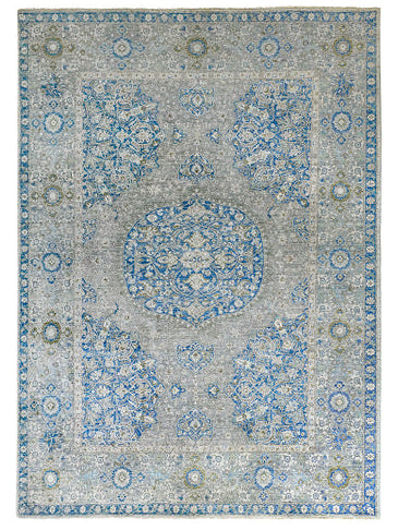 Oushak Medallion Handwoven Traditional Rug, J81397