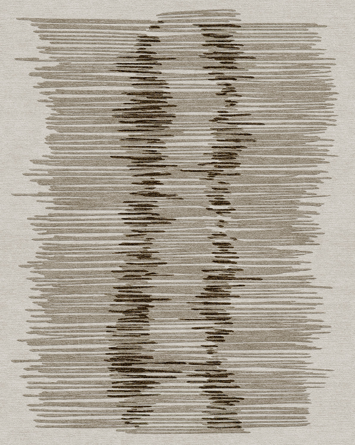 Foundations Collection Soundwaves Handwoven Contemporary Rug