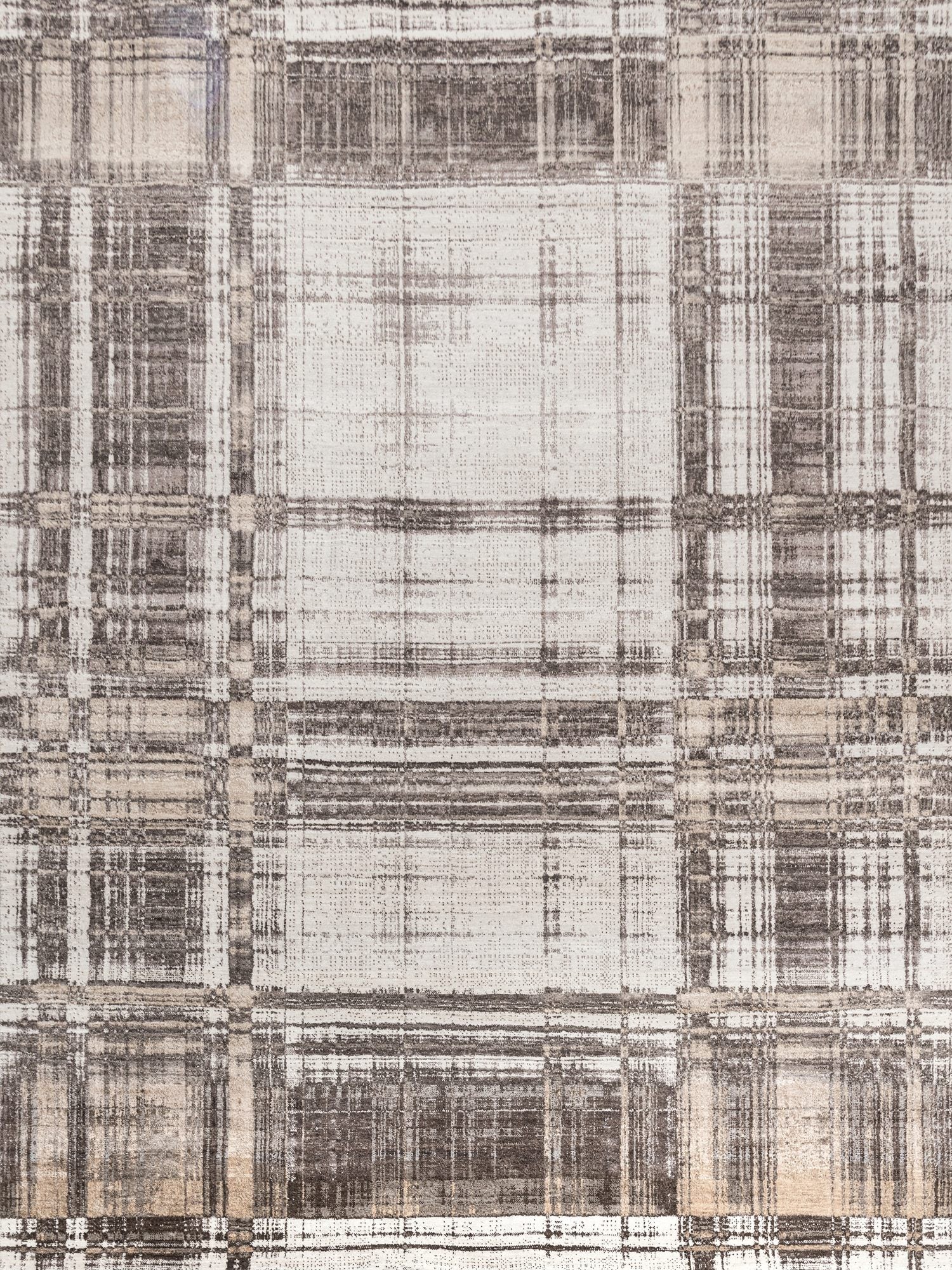 Abstract Plaid Handwoven Contemporary Rug