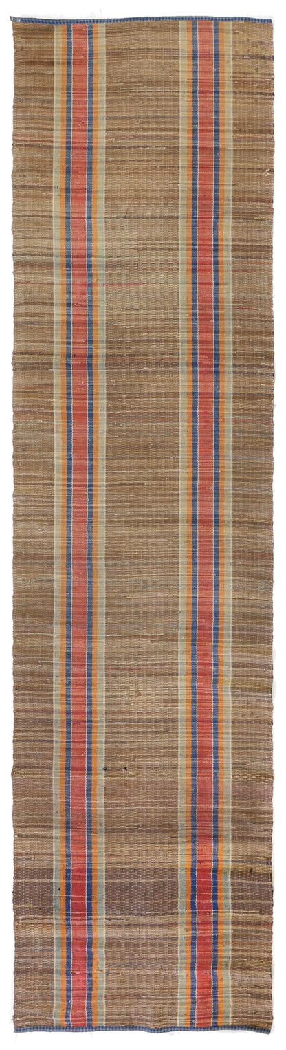 Antique American Rag Rug Handwoven Contemporary Rug