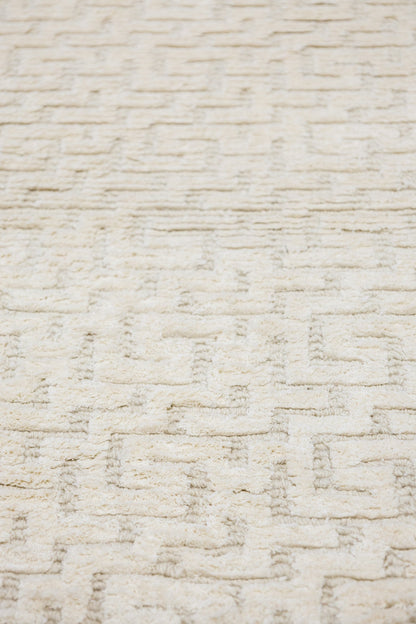 Ancient Labyrinth Handwoven Contemporary Rug