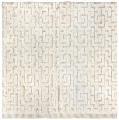 Ancient Labyrinth Handwoven Contemporary Rug