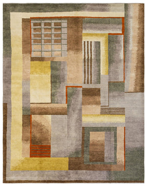Art Deco Handwoven Contemporary Rug