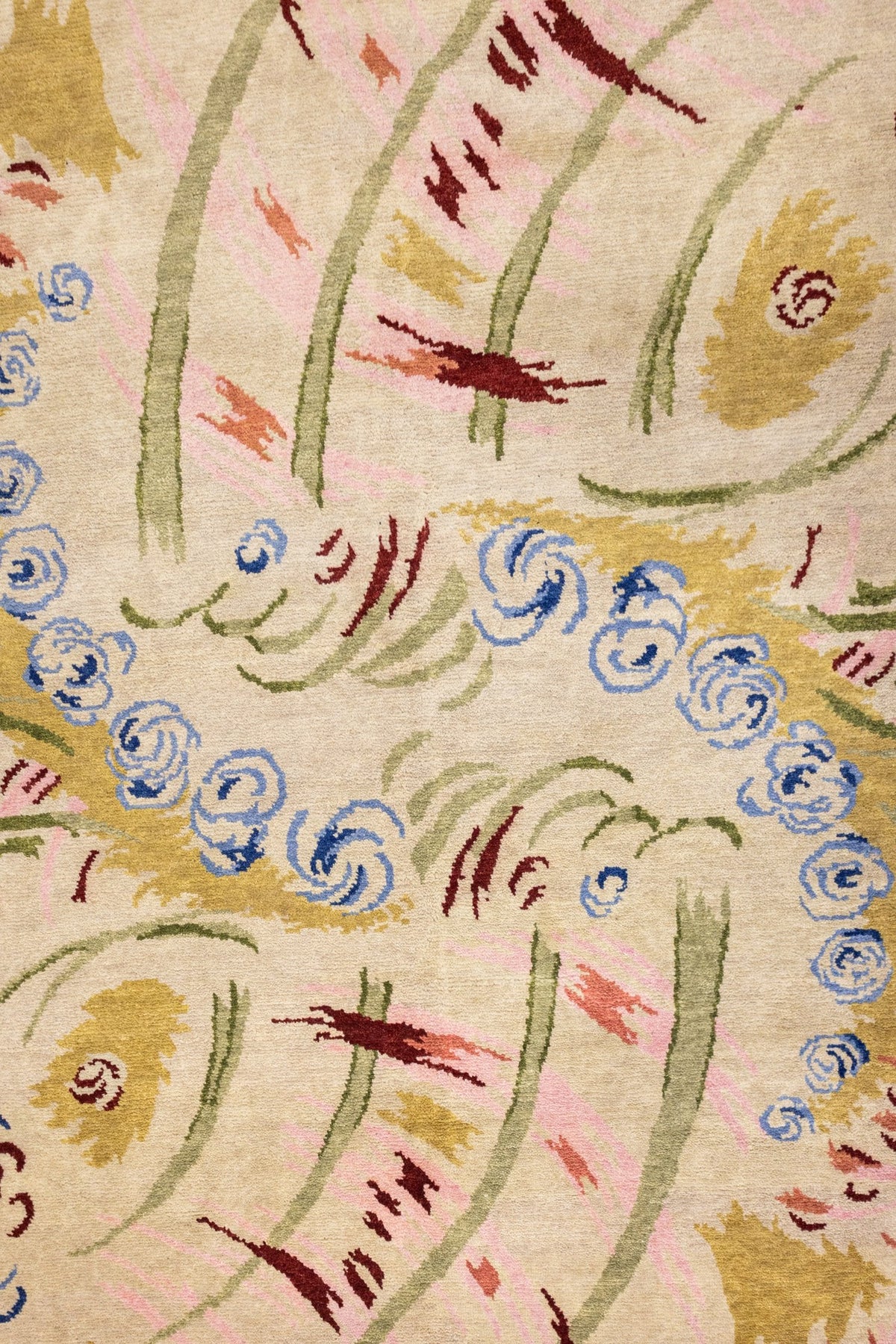 Art Deco Handwoven Contemporary Rug, J89762