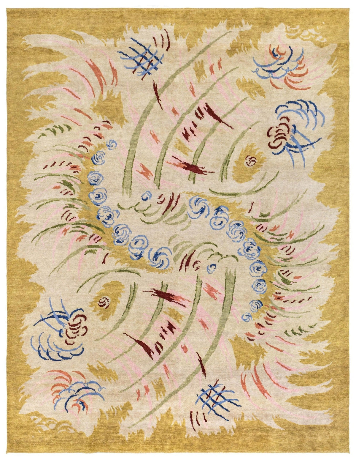 Art Deco Handwoven Contemporary Rug