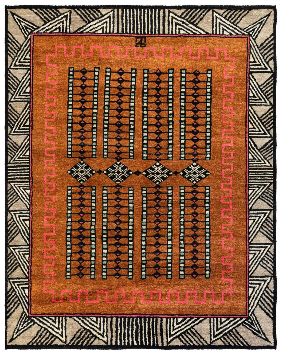 Art Deco Handwoven Contemporary Rug