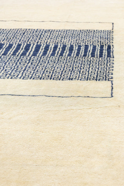 Art Deco Handwoven Contemporary Rug, J89765
