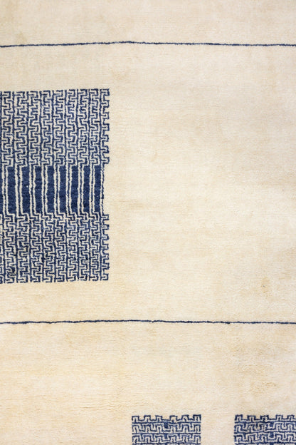Art Deco Handwoven Contemporary Rug, J89765