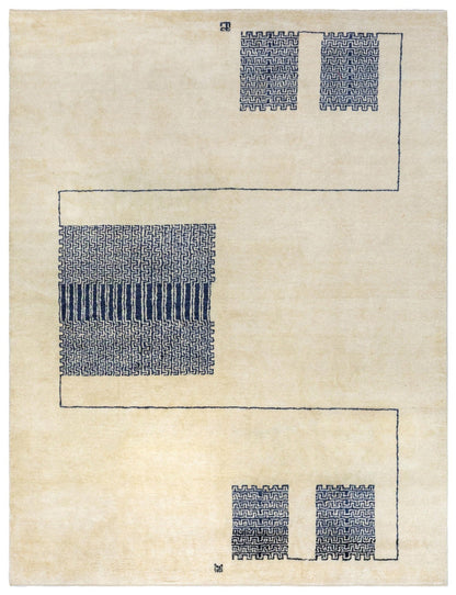 Art Deco Handwoven Contemporary Rug