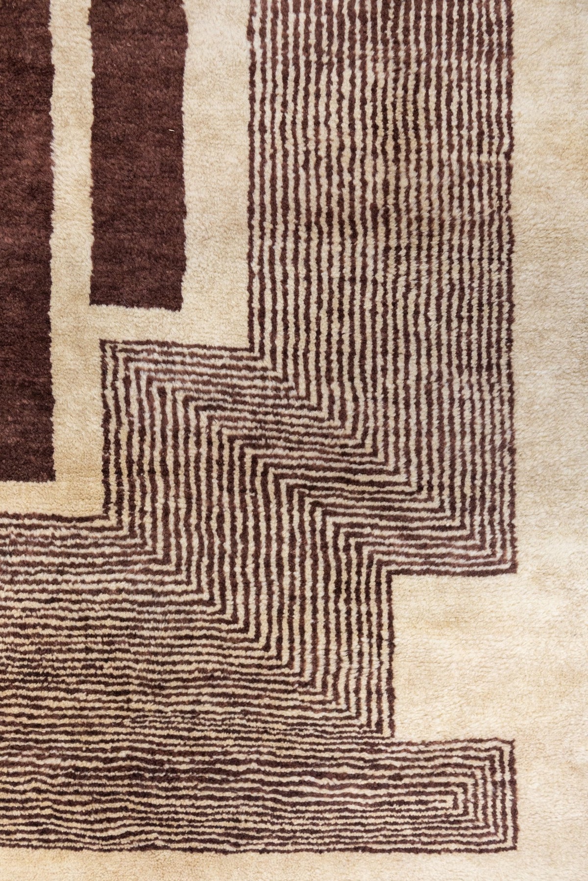 Art Deco Handwoven Contemporary Rug, J89766