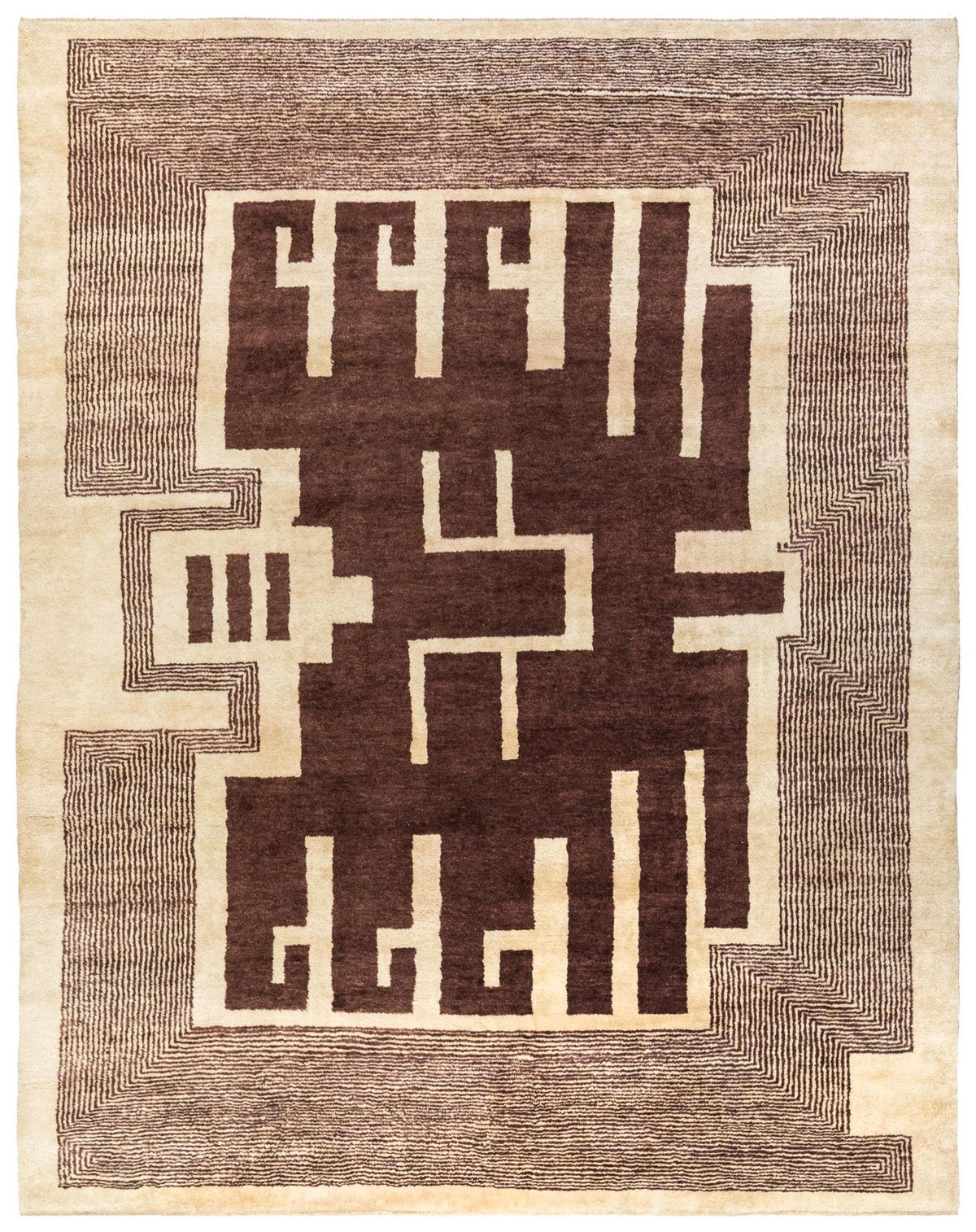 Art Deco Handwoven Contemporary Rug