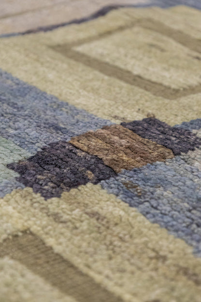 Art Deco Handwoven Contemporary Rug, J89768