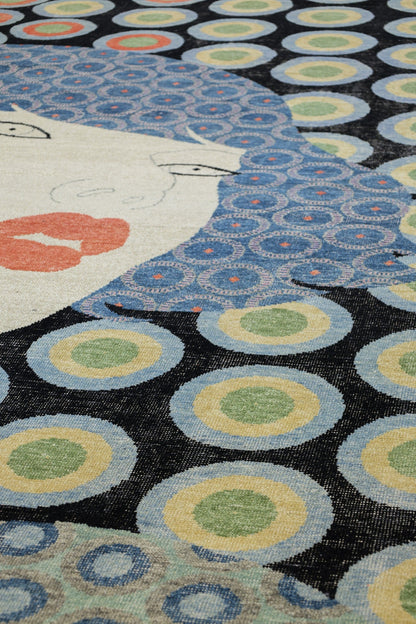 Auntie Irene Handwoven Contemporary Rug, J80005
