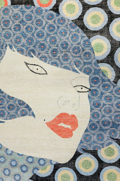 Auntie Irene Handwoven Contemporary Rug, J80005