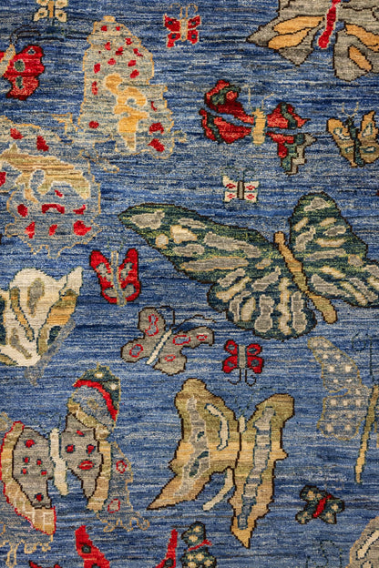 Butterfly In The Sky Handwoven Contemporary Rug, J86204