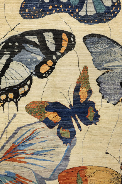 Butterfly Handwoven Contemporary Rug, J81017