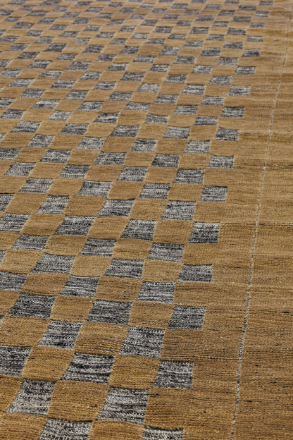 Checked Handwoven Contemporary Rug, J80847