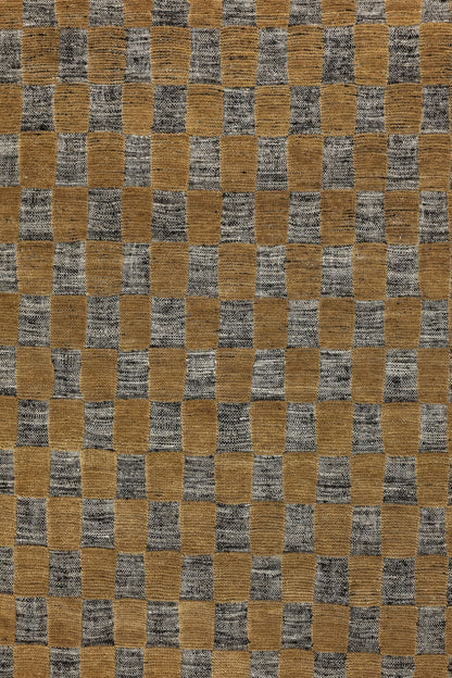 Checked Handwoven Contemporary Rug, J80847