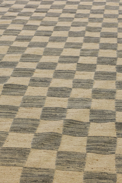 Checkerboard Handwoven Contemporary Rug, J80855