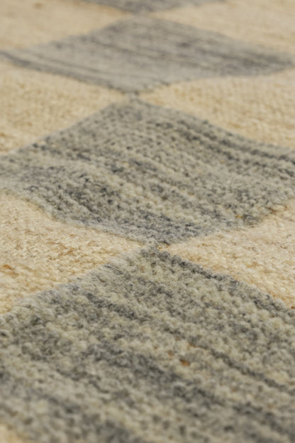Checkerboard Handwoven Contemporary Rug, J80855